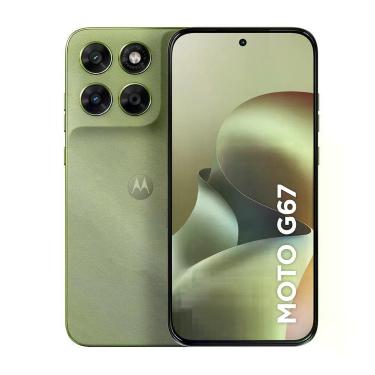 Imagem de Smartphone Motorola XT2621 G67 4GB 256GB Câmera 50MP 5G Android 16 Verde Claro