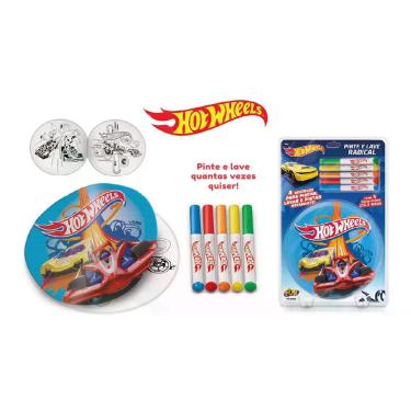 Imagem de Livro Pinte e Lave Hot Wheels (Fun)