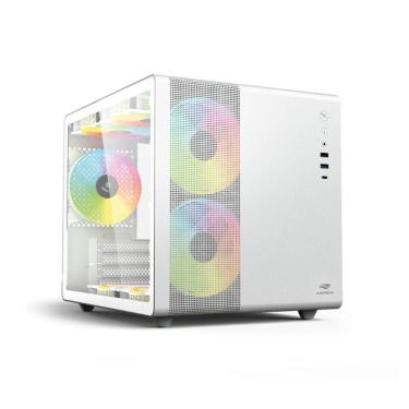 Imagem de Gabinete Gamer C3Tech Aquarius Branco - Lateral em Vidro Temperado - USB 3.0 - Micro ATX - MT-G710WH