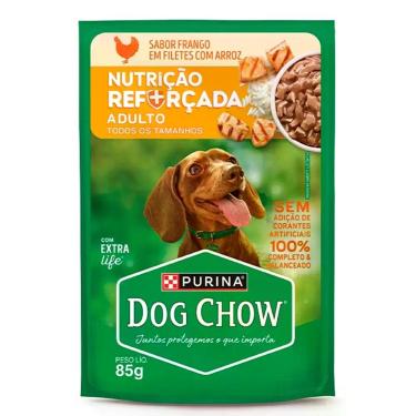 Imagem de Ração Úmida Dog Chow Nutrição Reforçada para Cães Adultos Sabor Frango
