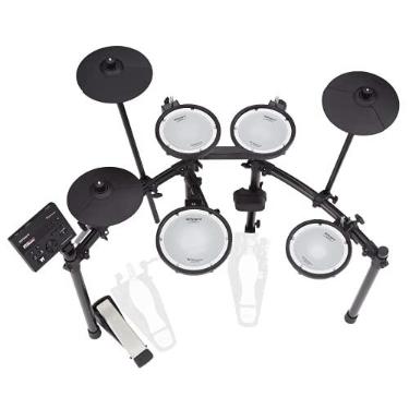 Imagem de Roland Kit de V-Drums eletrónico TD-07DMK – Mítico remendo de malha de dupla camada com expressão e execução superiores, com Bluetooth, USB para gravar áudio e dados MIDI