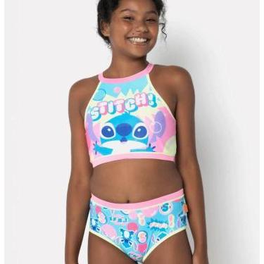 Imagem de Biquíni infantil menina stitch verão puket tamanho:10, 10