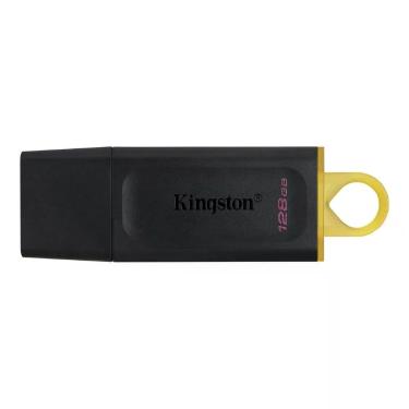 Imagem de Pendrive Datatraveler Exodia 128GB USB 3.2 com Tampa de Proteção e Argola para Chaveiro Kingston