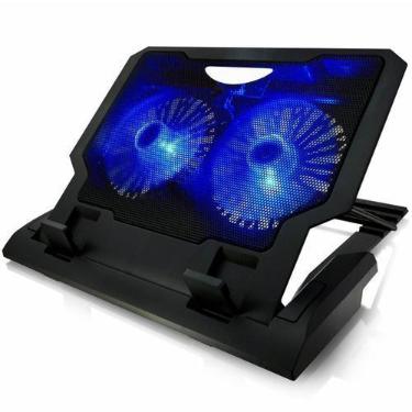 Imagem de Suporte Notebook Gamer Dobrável Usb Ventoinhas Silenciosa - Base Gamer