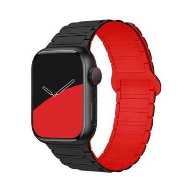 Imagem de Pulseira De Silicone Magnética Para Apple Watch De 40mm 44mm 45mm 49mm