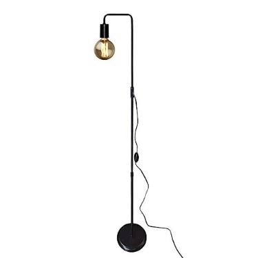Imagem de Luminaria De Chao Estilo Retro Ideal para Sala quarto - Pode utilizar Lampadas de Filamento (Preto)