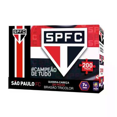Imagem de Quebra cabeça colecionavel são paulo brasão tricolor - 200 pç - TCS