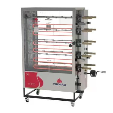 Imagem de Forno Assador Rotativo Elétrico Progás PR-6100E Duo P45780 com 10 Espetos Fixo 380V