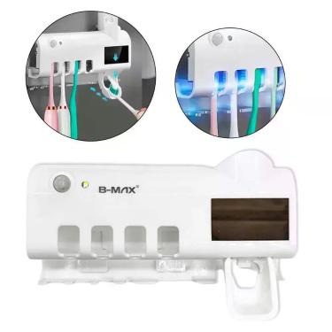 Imagem de Dispenser Automático Suporte Escova de Dente e Esterilizador UV B-Max com Esterilização UV-A e Espremedor de Pasta 4