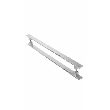 Imagem de Puxador Porta Inox Escovado 80cm Reto - Congratulations Store