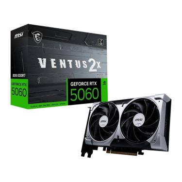 Imagem de Placa De Vídeo MSI Geforce Rtx5060 8gb Gdrr7 Ventus Oc Edition 2x 128