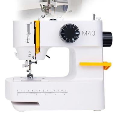 Imagem de MáQuina De Costura PortáTil Para Iniciantes, 10 Pontos Diferentes, IluminaçãO Led, Enrolamento E Desenrolamento AutomáTicos, Capaz De Costurar Até 6 Camadas De Jeans
