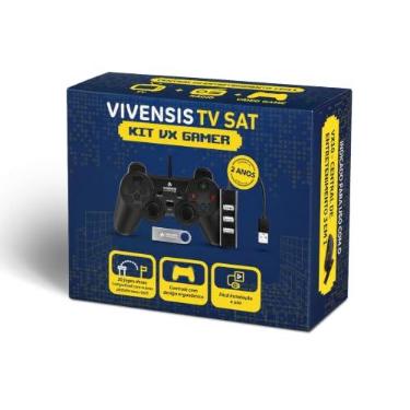 Imagem de Kit Gamer VX10, Controle, Hub e Pendrive