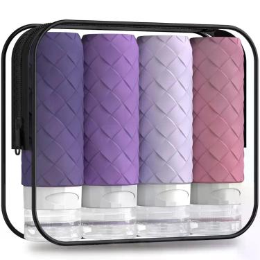 Imagem de Conjunto de Garrafas de Silicone para Viagem Silevoler Aprovadas pela 