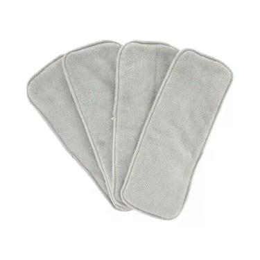 Imagem de Inserto De Fralda De Microfibra Cinza De 3 Camadas 35x13.5cm Para Fral