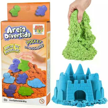 Imagem de Areia Mágia De Modelar Brinquedo Com Moldes De Dinossauro 150g - Dm To