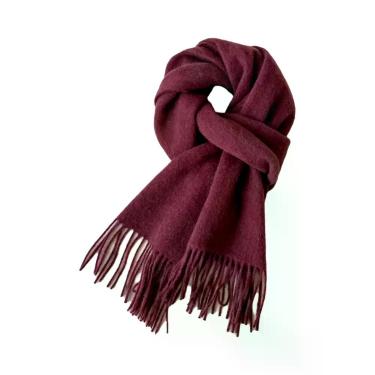 Imagem de Cachecol Feminino Longo De Lã E Caxemira Quente Para Inverno, Xale Sól