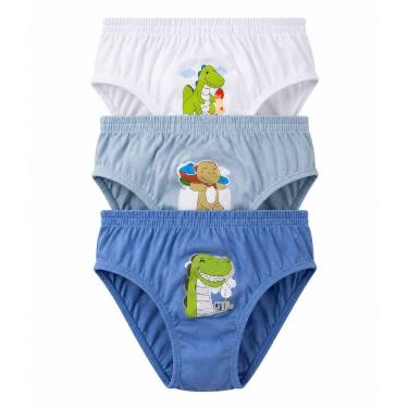 Imagem de Kit 3 Cueca Infantil Algodão Kell Kids Kellynha Diversas Ref Tamanho:M