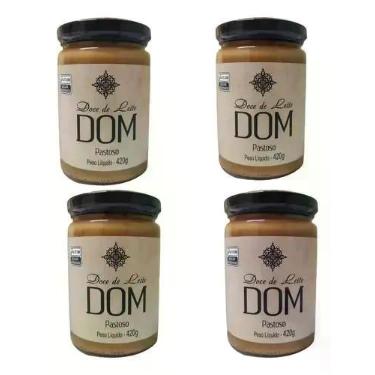 Imagem de Doce De Leite Pastoso Artesanal Dom 400g Kit C/4 Unidades