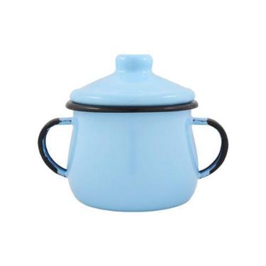 Imagem de Açucareiro 08 Esmaltado Ágata Ewel 380 ml Azul Claro