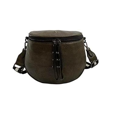 Imagem de Bolsa Feminina Transversal Tiracolo Estilo Pochete Media Golden Fenix Cor:Verde Exercito;Tamanho:M