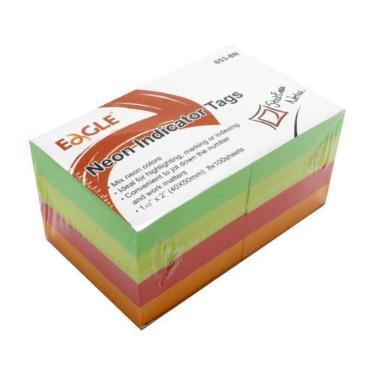 Imagem de Bloco de Notas Adesivo Neon Sticky Notes Neon 8 Blocos 40X50mm 800 Fol