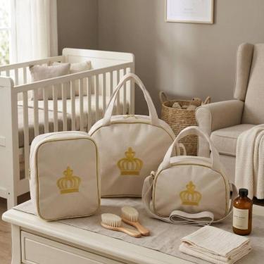 Imagem de Kit Bolsa Maternidade 3 Peças Satuko Baby  Bolsa, Mochila e Frasqueira