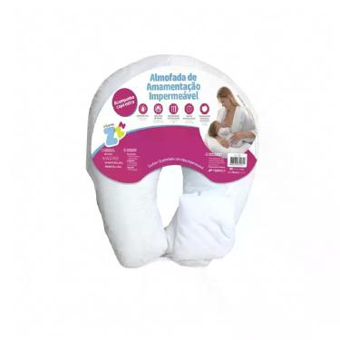 Imagem de Almofada de Amamentação Impermeável Fibrasca 50x50x15cm com Capa Extra