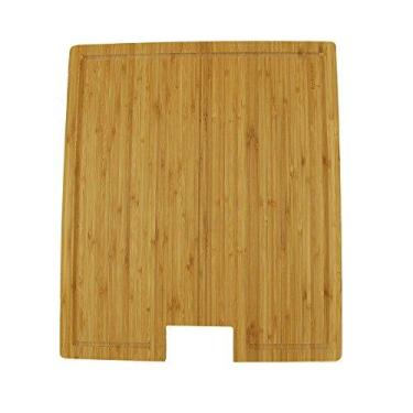 Imagem de BambooMN Tampa/tábua de corte de bambu para panelas Viking, capa de chapa vertical, grande (48 x 41 cm x 1,9 cm)
