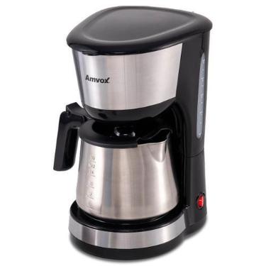 Imagem de Cafeteira Elétrica 900W Amvox ACF 927 30xic. 1,5L Preto/Inox 220V, 220