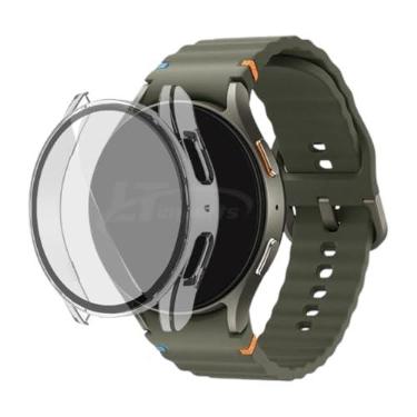 Imagem de Capa Rígida com Pelicula de Vidro Integrada LTimports compativel com Galaxy Watch 7 44mm Sm-L310 Bt e Sm-L315 Lte (LT-Transparente)