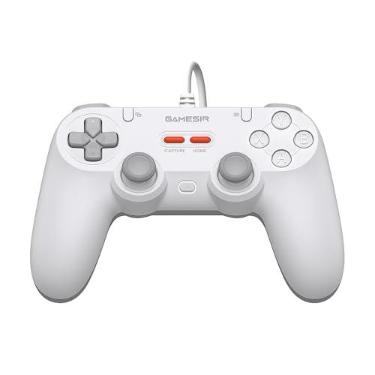 Imagem de GameSir Tegenaria Lite Wired Controller for PC, Wired 1000Hz Polling Rate, Hall Effect Joysticks, 2 Remappable Buttons, Dual Vibration, Turbo, PC Controller for Steam/Android/iOS/Switch (White)