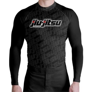 Imagem de Surf Shirt JiuJitsu Gray Atlética Esportes, M, Preto