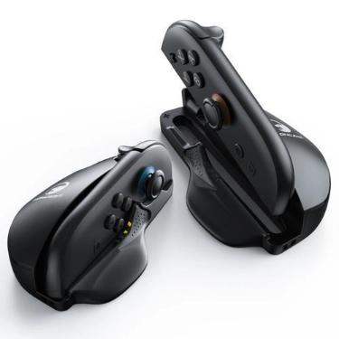 Imagem de Suporte Ergonômico Preto Para Controle De Jogos Switch 2 JonCons (2 Un