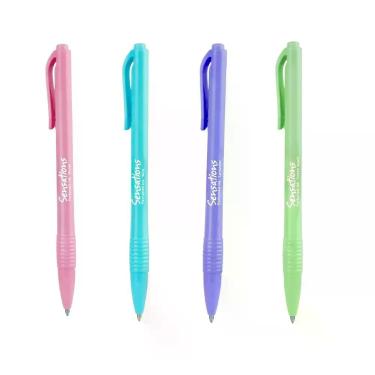 Imagem de Caneta Clic Sensations Perfumada Newpen 0,7mm 4 Cores Azul e Rosa e Roxo e Verde