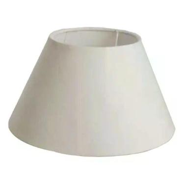 Imagem de Cúpula para abajur luminaria 24x20x34cm Tecido Algodão Soquete Naciona