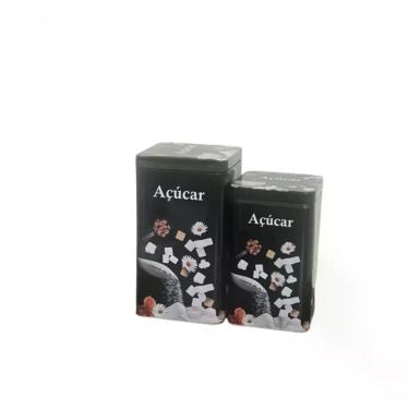 Imagem de Conjunto Com 02 Latas De Metal 8247 - Y888 Açúcar
