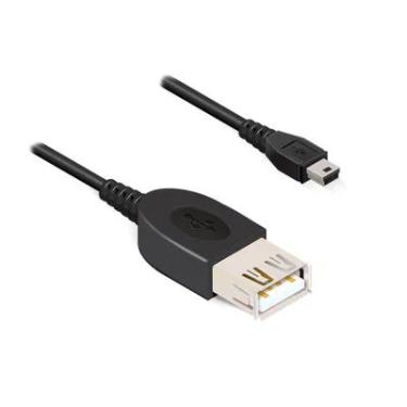 Imagem de Cabo Mini Usb Macho Para Usb 2.0 Fêmea 0,5 Metro Comtac 9239