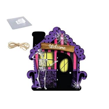 Imagem de Desenhos Animados De Abóboras De Vampiros Placas Penduradas Para Decoração De Porta De Jardim De Halloween Decoração De Festa De Halloween Quarto Infantil