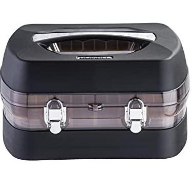 Imagem de Esmalte de unha caixa Organizadora Display para 34 Esmaltes com 1 bandeja e Pump acetona/acetona dispenser