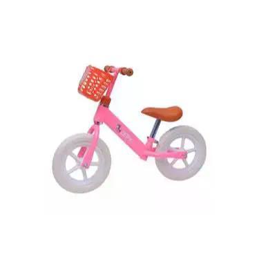 Imagem de Bicicleta De Treino Aro 12 Rosa com Cesto Meninas Infantil Zippy Toys