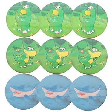 Imagem de BCOATH 9 Unidades adesivos que mudam de cor penico infantil latas de bolo numéricas adesivos de treinamento potty reutilizáveis adesivos de banheiro garota comadre Assento