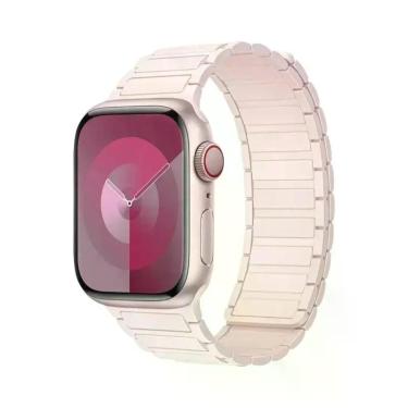 Imagem de Pulseira Magnética De Silicone De 46mm 42mm 40mm 41mm 45mm 44mm 49mm P