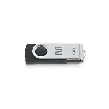 Imagem de Pen Drive Twist 64GB USB Leitura 10MB/s e Gravação 3MB/s Preto Multilaser - PD590 PD590