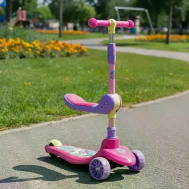 Imagem de Patinete Infantil com Assento Removivel Guidão de Ajuste Brinquedo Cri