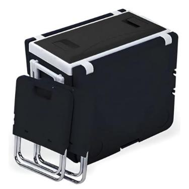 Imagem de Caixa Térmica 3 Em 1 Mesa Cadeira Rodas Cooler 32l Com Alça Cor Preto