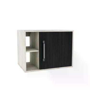 Imagem de Gabinete Soft 600 Perffect Acetinado Snow C-preto ônix