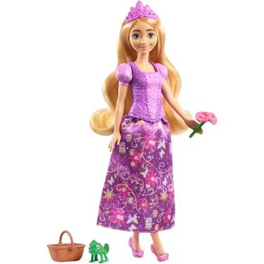 Imagem de Boneca Rapunzel 2 em 1 com Dois Looks e Acessórios para Criar Histórias Plástico Mattel JBG09