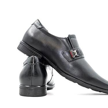 Imagem de Sapato Social Masculino De Couro Legítimo Pegada 126507 (Preto, BR, Adulto, Numérico, 38)