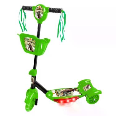 Imagem de Patinete Verde Dino Ajustável Dmr5620 - DM Toys